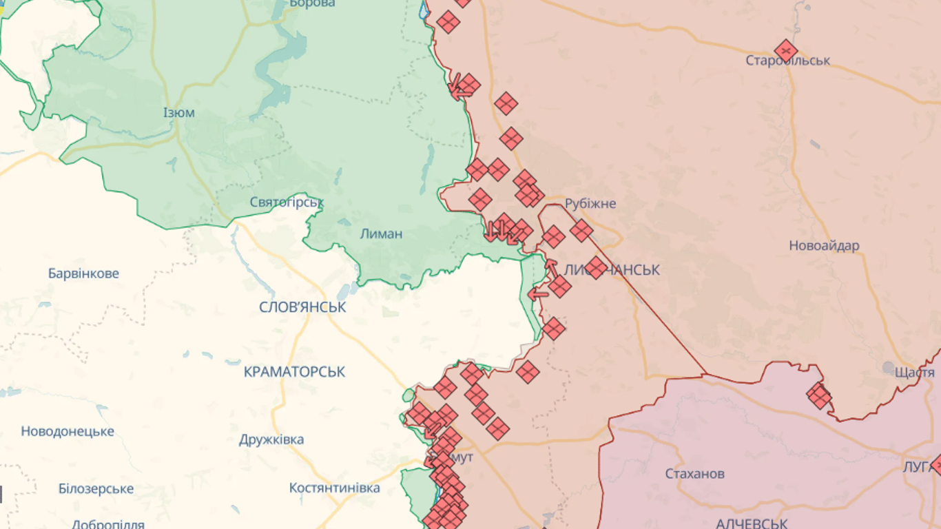 Карта бойових дій в Україні онлайн сьогодні, 31.10.2023 — DeepState, Liveuamap, ISW