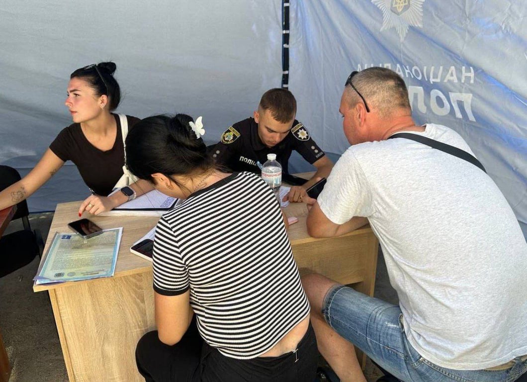 Пункт поліції працює на місці обстрілу в Самарі