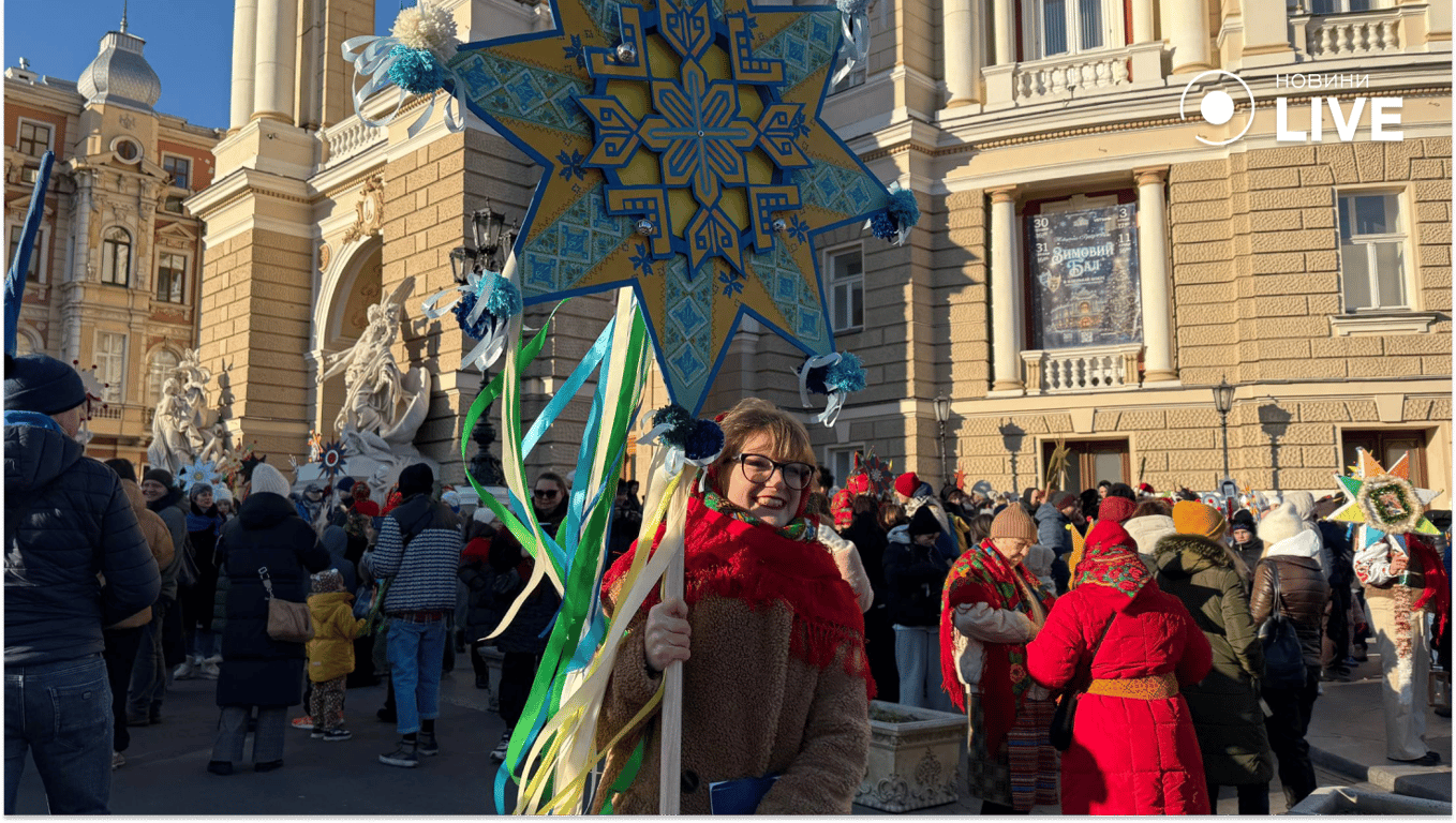 У центрі Одеси заспівали коляду