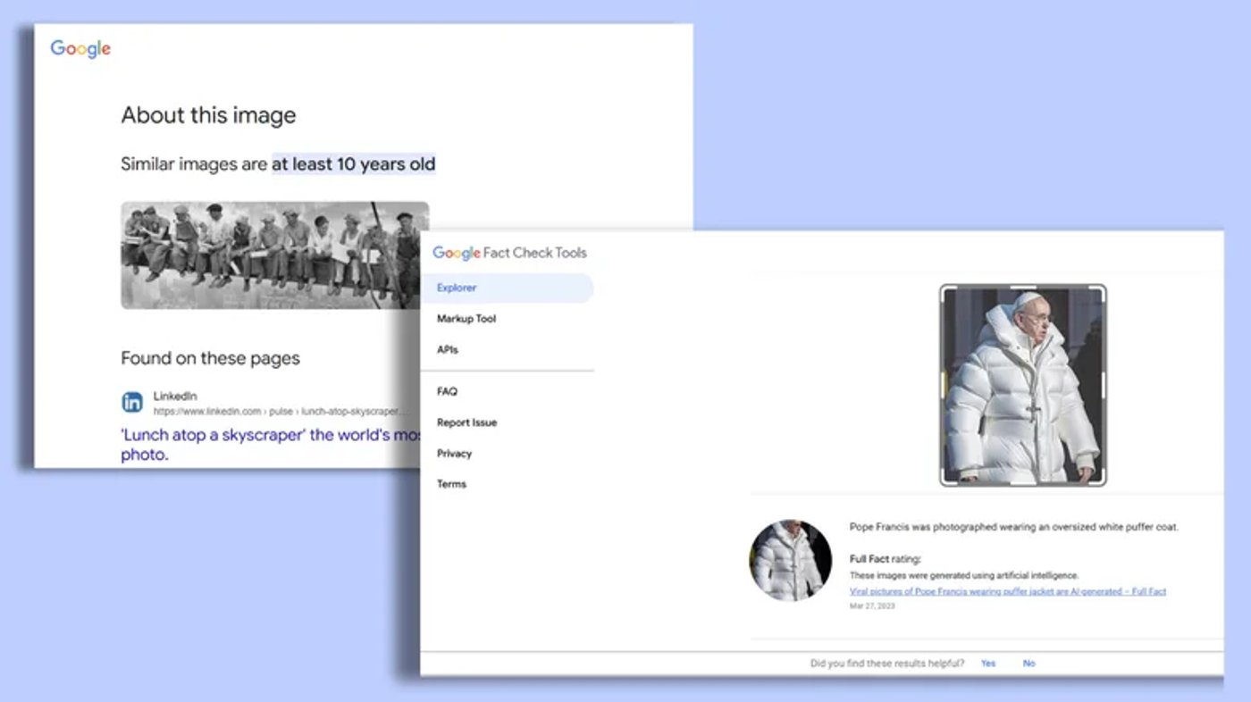 Detection of an artificial image