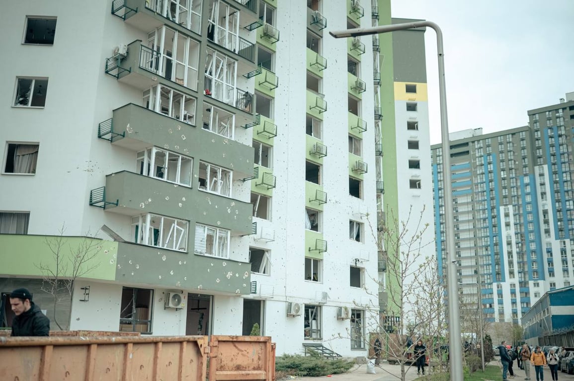 Наслідки атаки на Київ 16 квітня