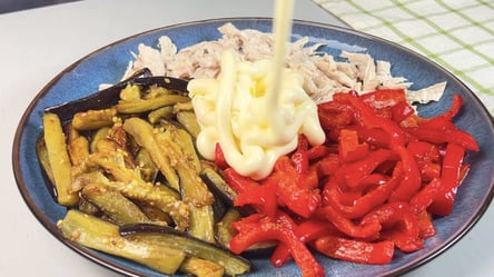 Теплий салат з м'ясом та овочами: рецепт з грузинськими нотками - 290x166