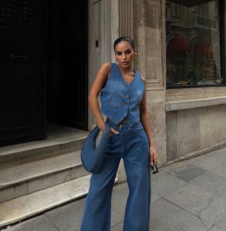 Denim suit is suitable for every day