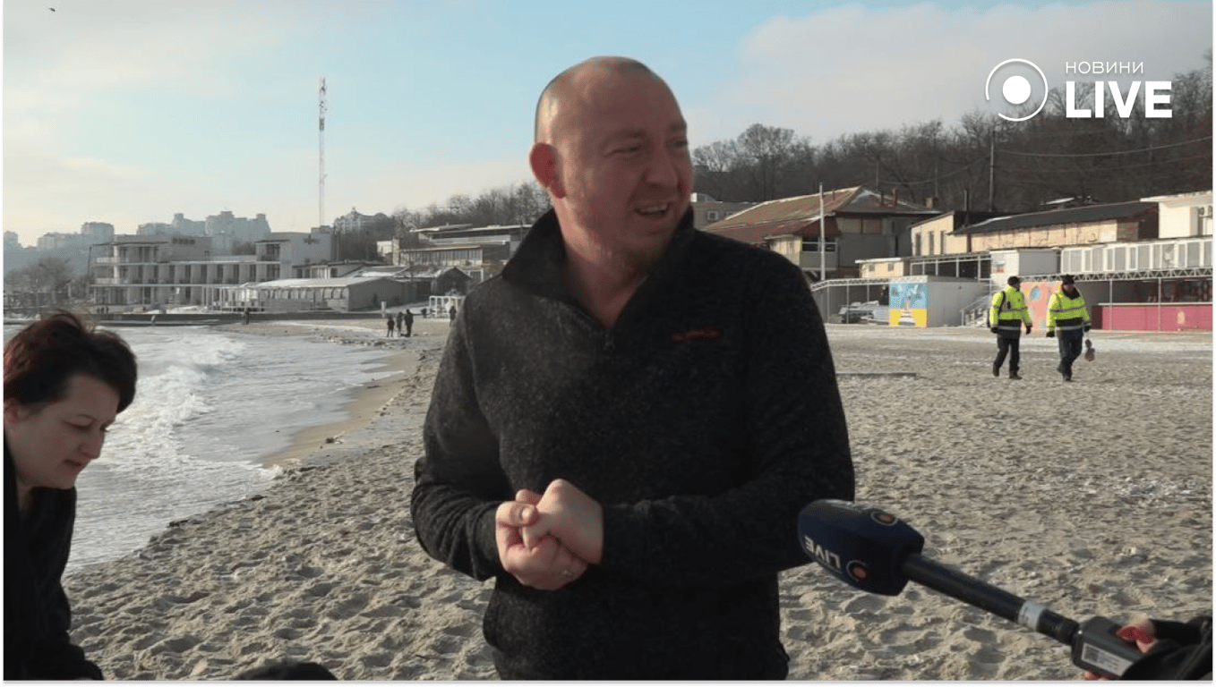 Одесити вдруге прийшли на Водохреща