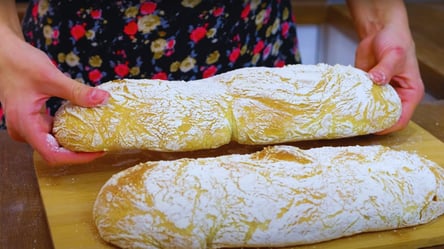 Простий рецепт чіабатти — хліб без замісу в домашніх умовах - 285x160