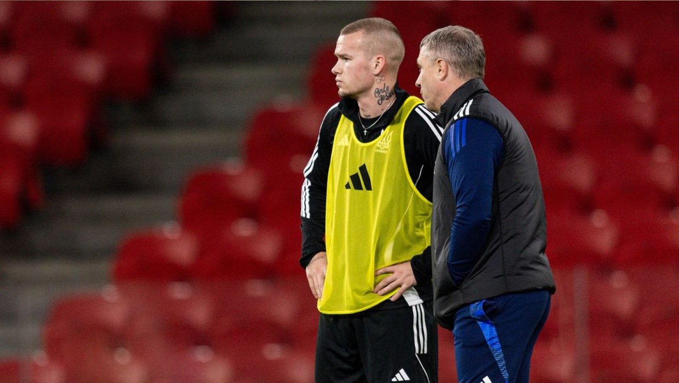 Сергій Ребров та Михайло Мудрік