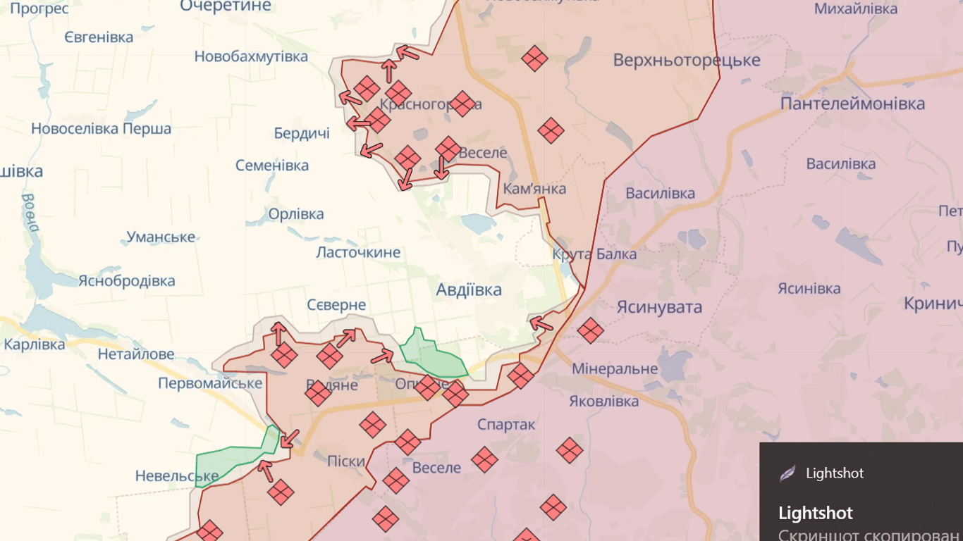 Карта боевых действий в Украине онлайн сегодня, 07.12.2023 — DeepState, Liveuamap, ISW