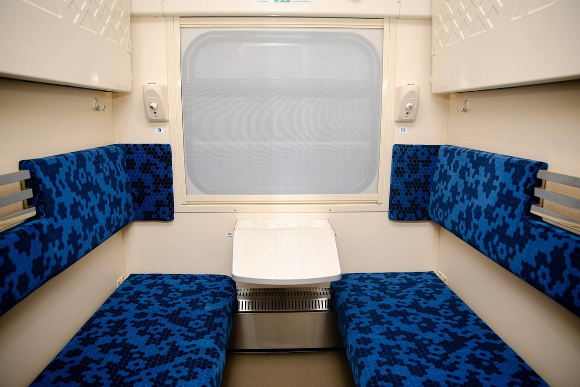 Вагон Укрзалізниці, який представили у грудні 2024 року