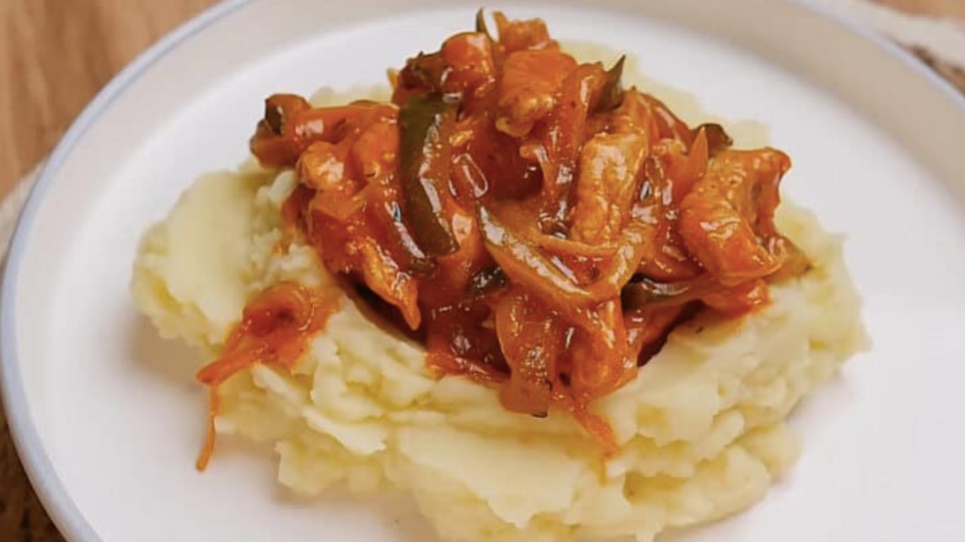 рецепт вечері зі свининою та пюре