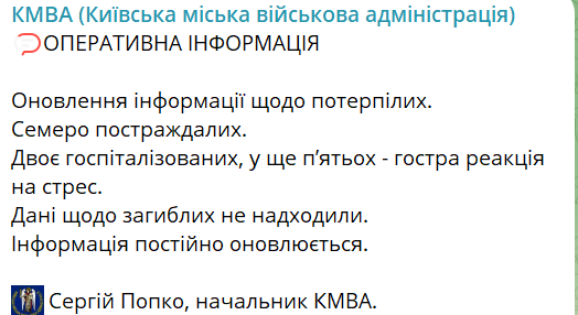 Постраждалі у Києві 25 березня