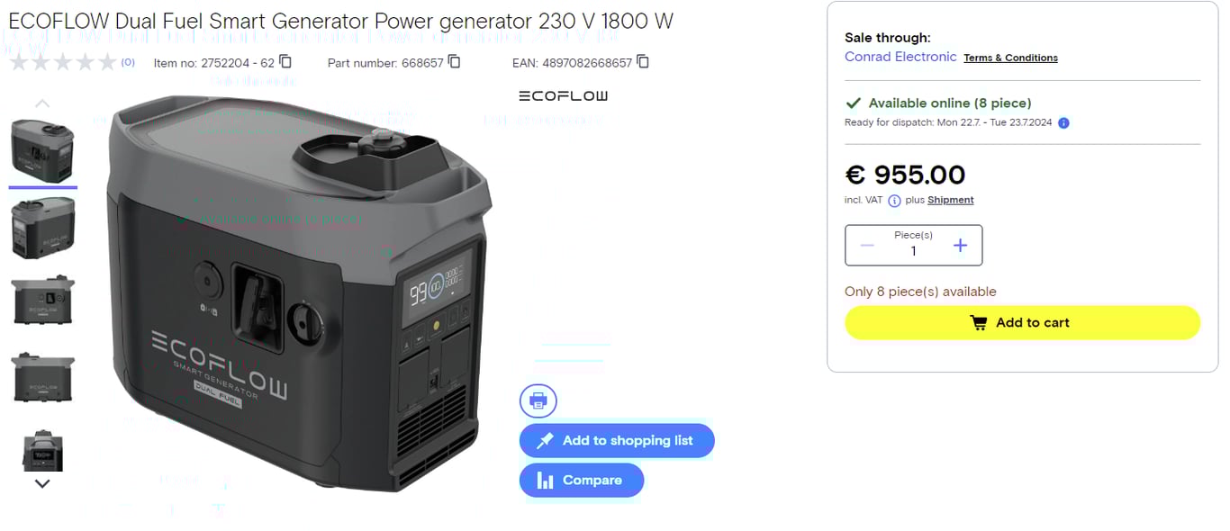 Ціни на генератори в Україні станом на липень 2024