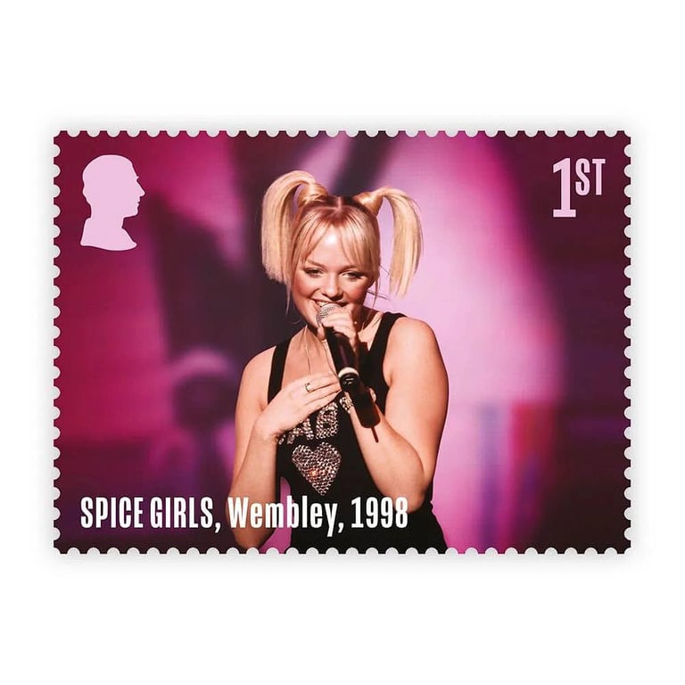 Поштові марки з Spice Girls