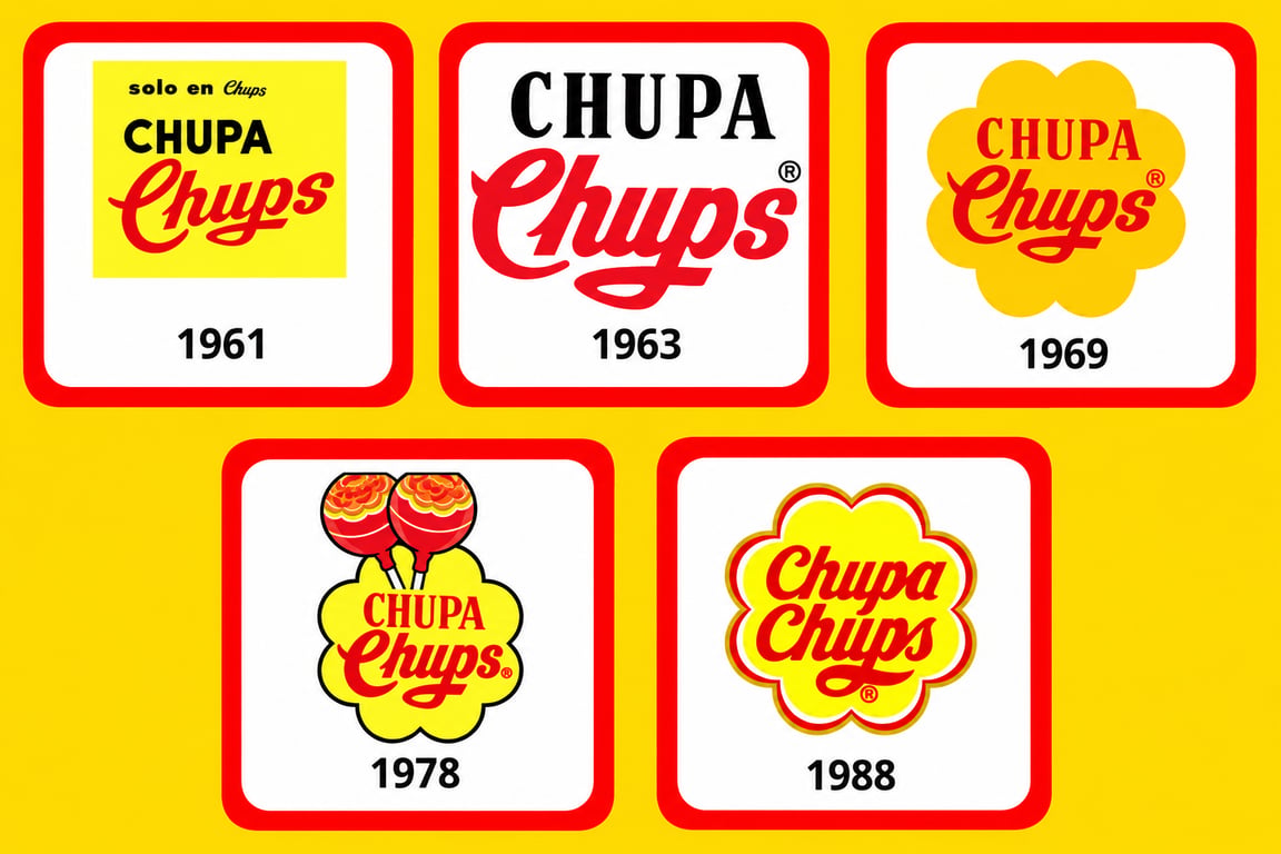 Різні дизайни бренду Chupa Chups