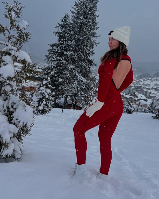 Анна Саливанчук показалась в Буковеле