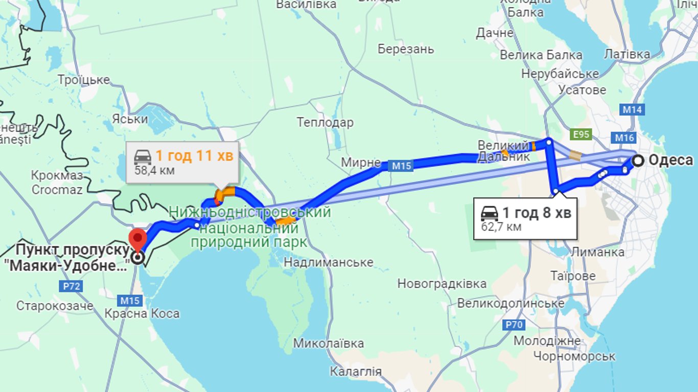 Ситуація на дорогах Одещини  — як дістатися кордонів регіону у п'ятницю