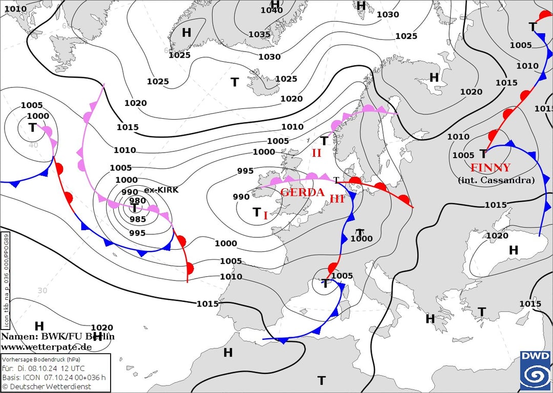 Циклони Finny та Gerda