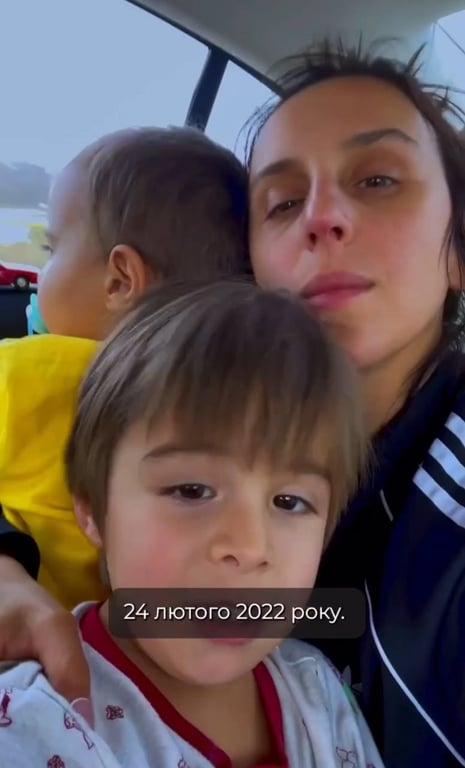 Джамала с детьми 24 февраля 2022 года. Фото: instagram.com/jamalajaaa