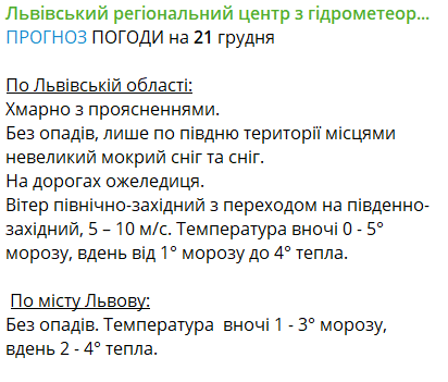Завтра у Львові буде небезпечна погода — що відомо - фото 1