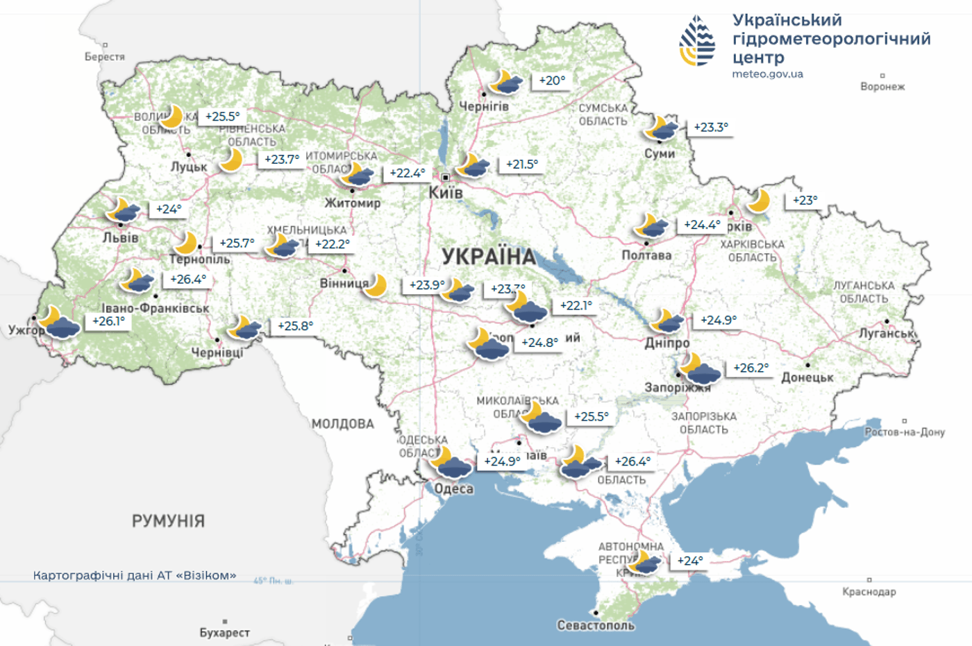 Погода на тиждень