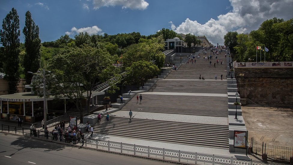 Потьомкінські сходи після реконструкції. Фото: ВВС 