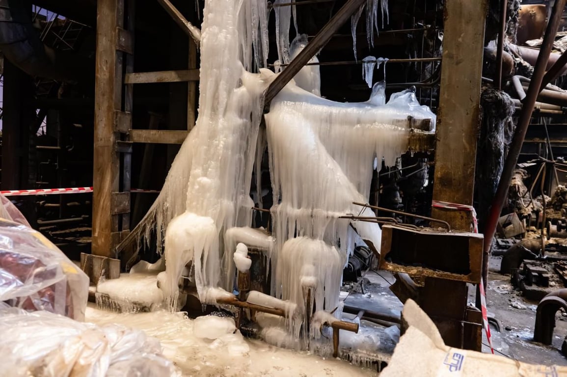 обмерзла ТЕС