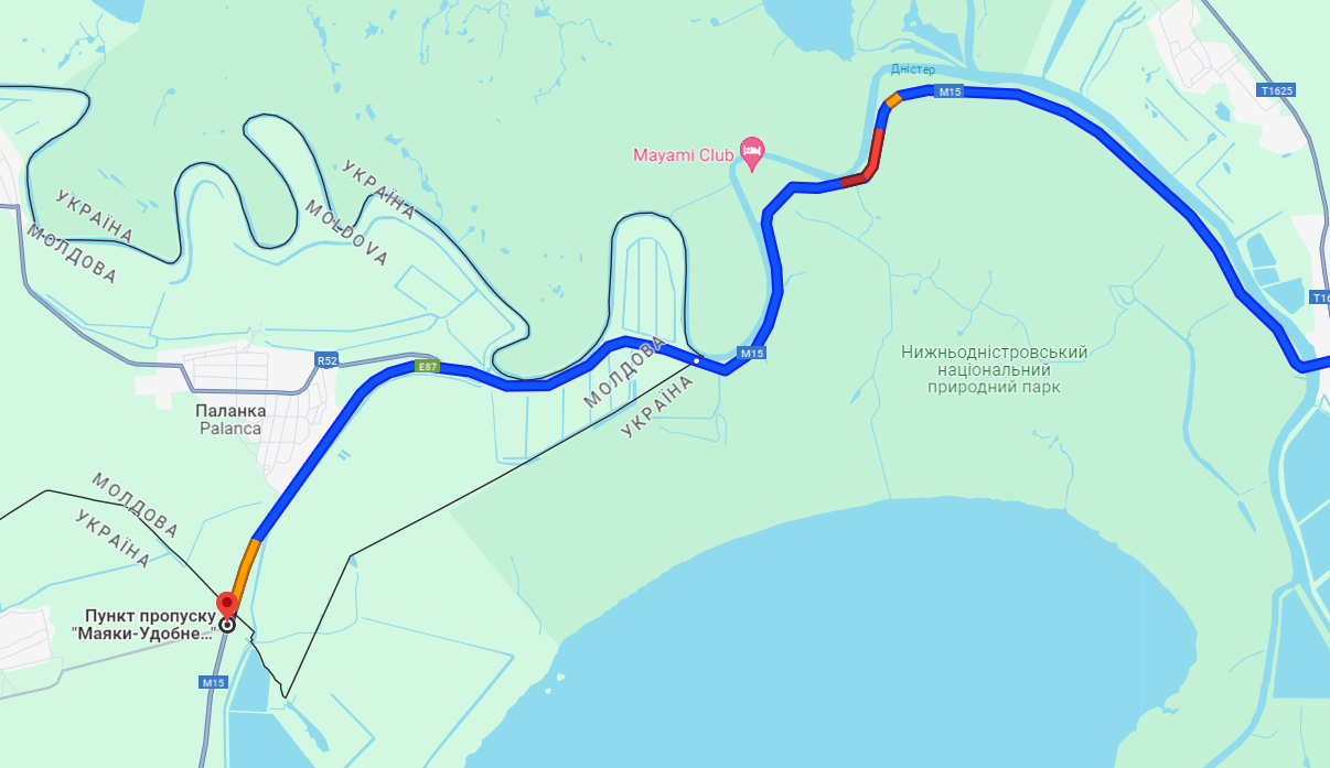 Пробки в направлении Паланки 9 августа