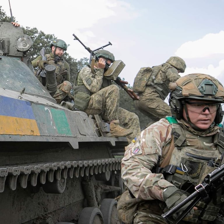 Бійці ЗСУ виконують бойове завдання