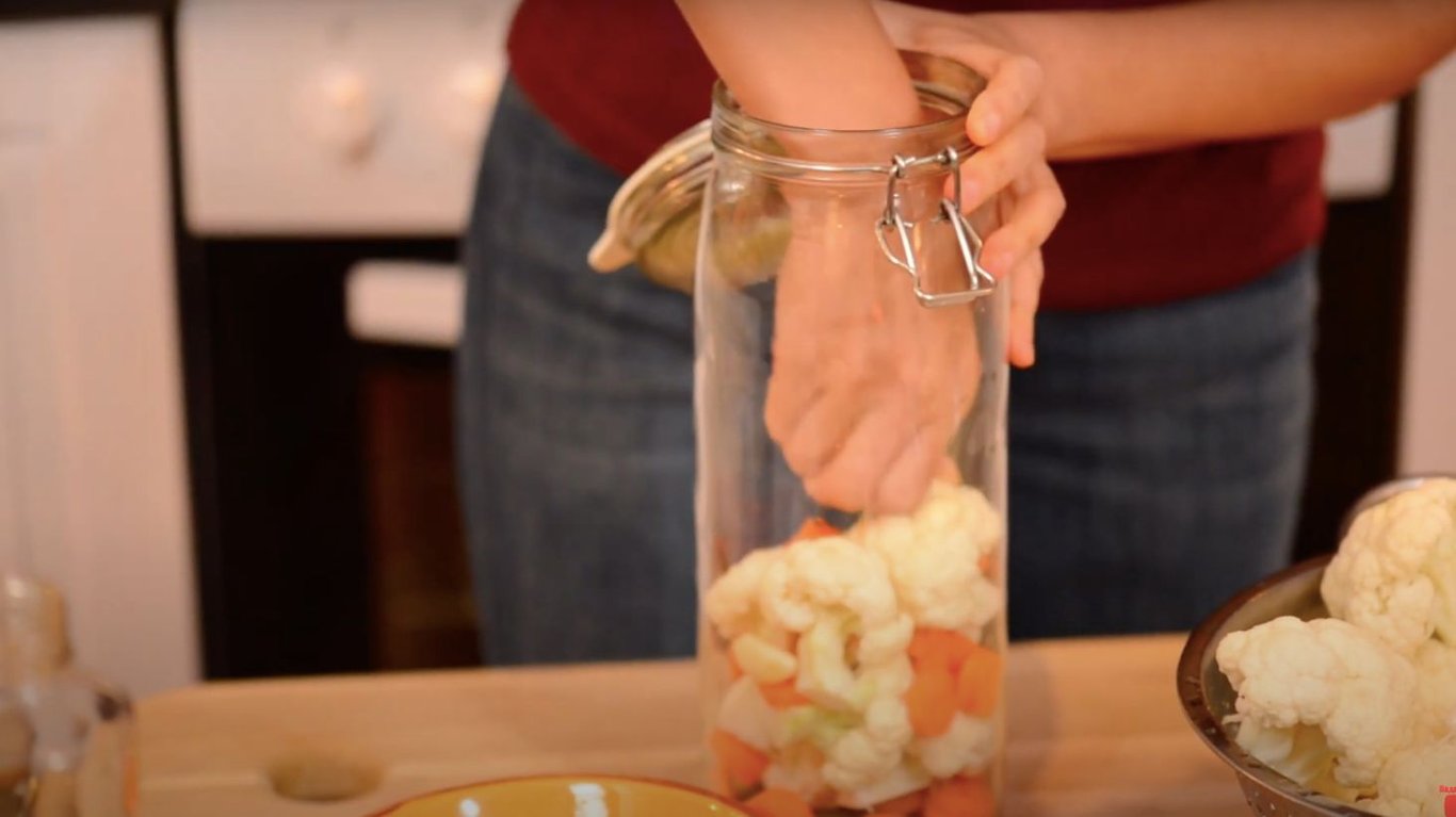 рецепт ферментированной цветной капусты с куркумой