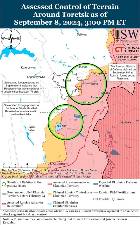 Карта боевых действий Украины