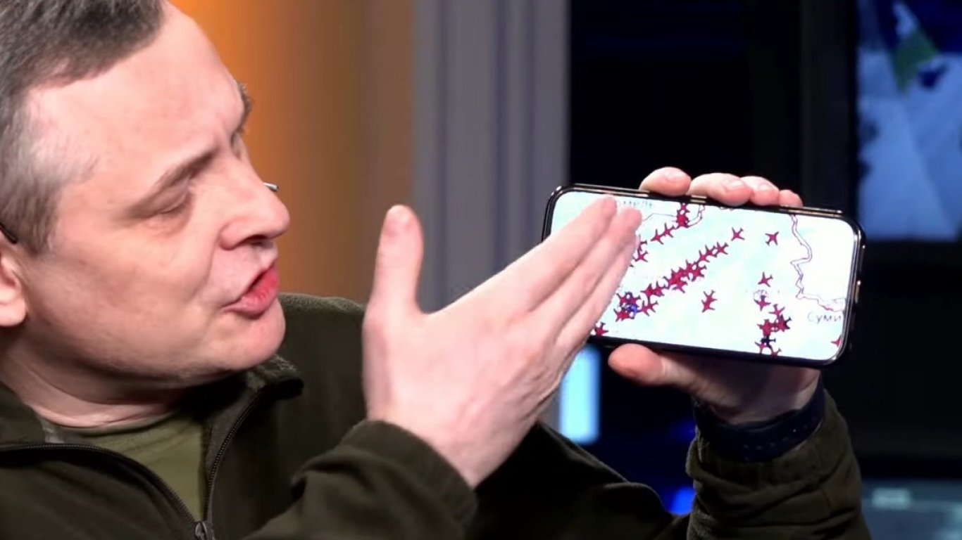 Ігнат показав схему руху "Шахедів" 24 березня за новою тактикою РФ