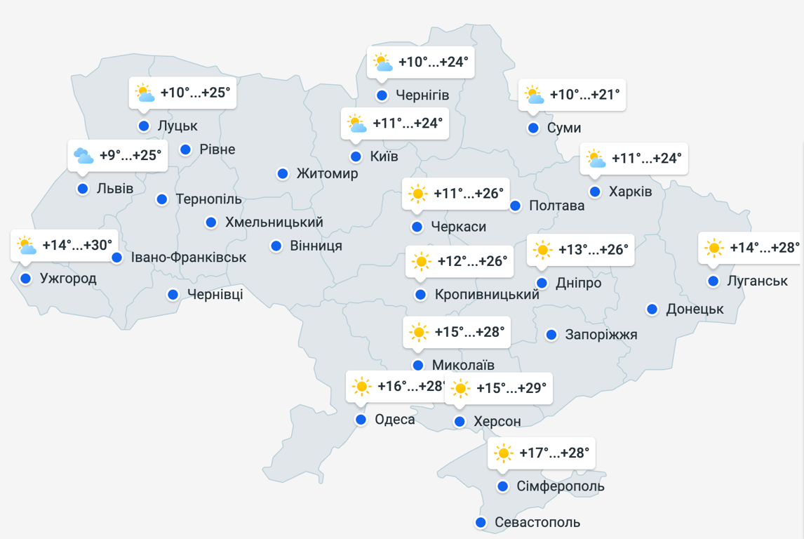 Без дощів, але зі свіжістю: прогноз синоптика Діденко на завтра - фото 1