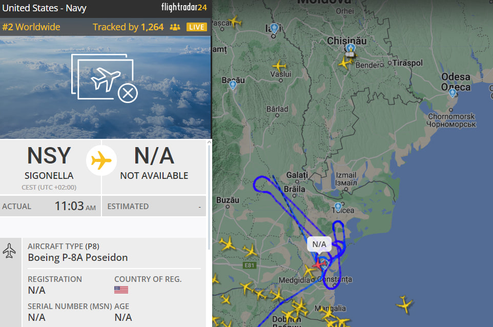 Берега Одесской области под контролем авиации НАТО — в небе замечен американский разведчик - фото 1