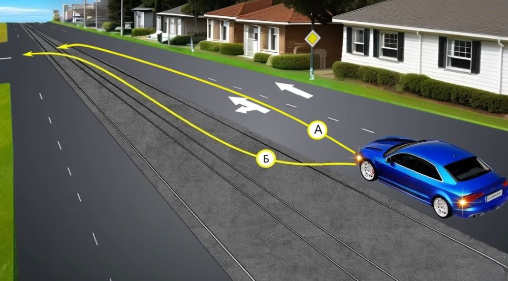 Сложный ПДД тест - как правильно повернуть налево - фото 1