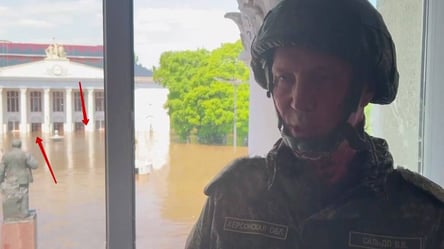 "Вода не чувствуется": Сальдо в каске записал абсурдное видео в затопленной Новой Каховке - 285x160