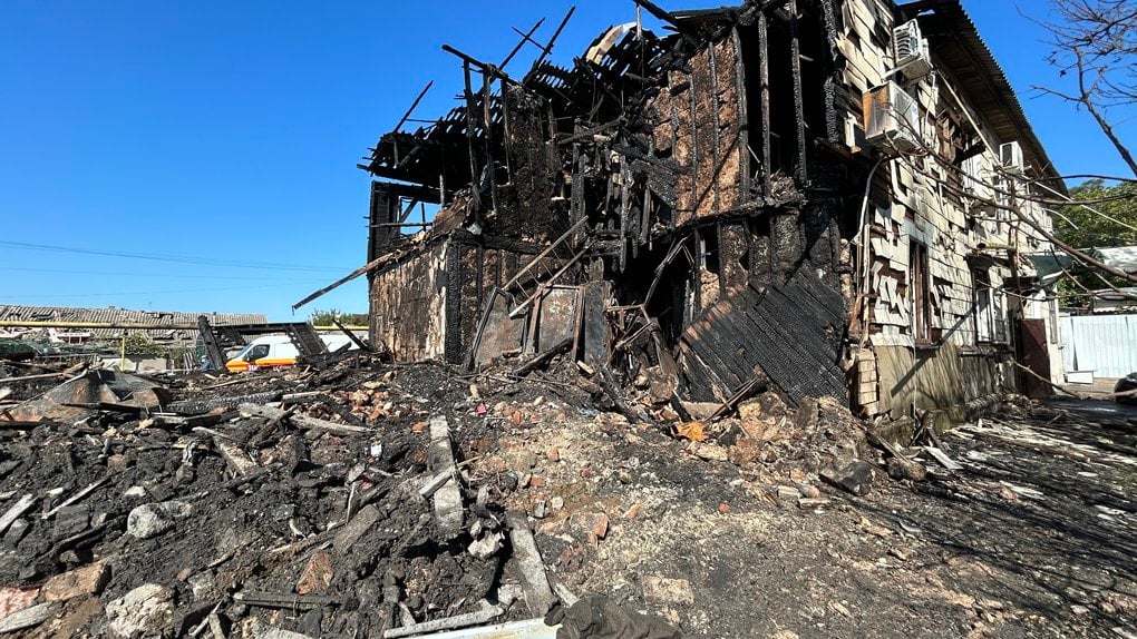 Наслідки нічної атаки на Ізмаїл 27 вересня. Фото: Суспільне