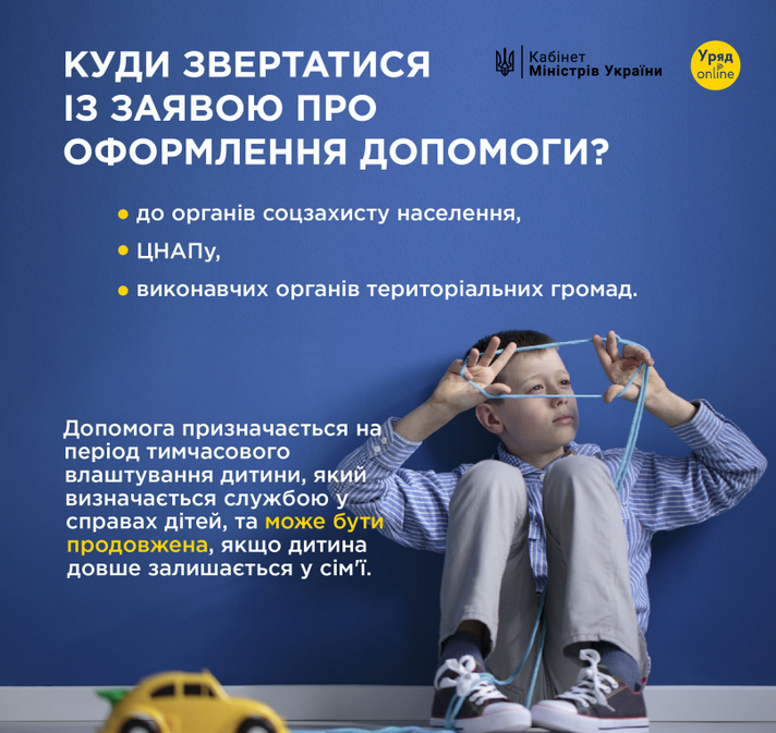 помощь дети деньги