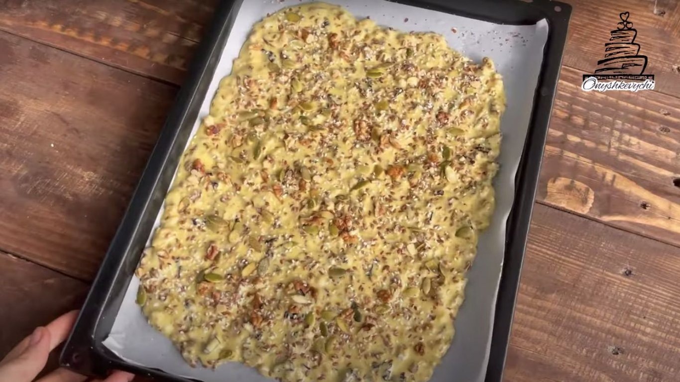 быстрый рецепт печенья с орехами и семенами