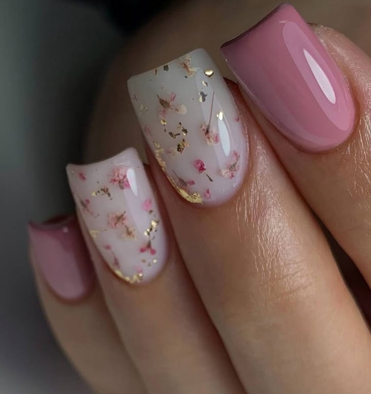 Дуже ніжний дизайн манікюру