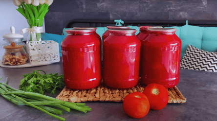 Мариновані помідори + томатний сік на зиму — без стерилізації - 285x160