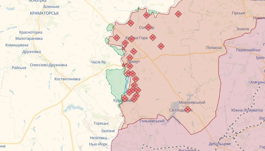 Карта боевых действий по состоянию на 31 октября