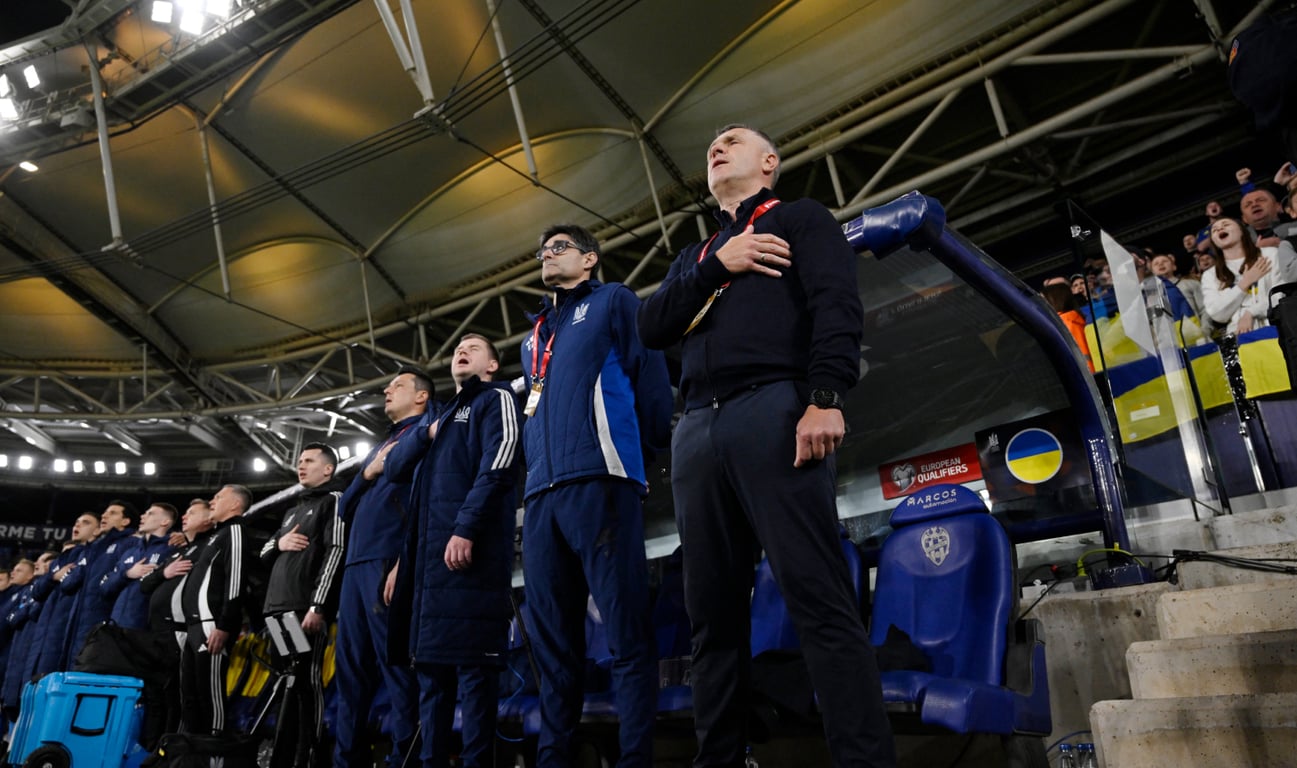 Сергей Ребров перед матчем против Швеции 26 марта 2026 года