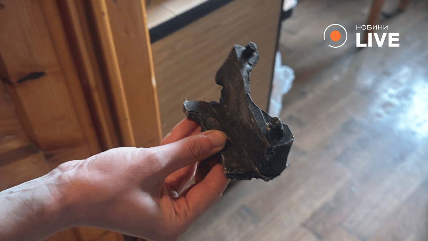 Уламок ракети у Львові 21 серпня