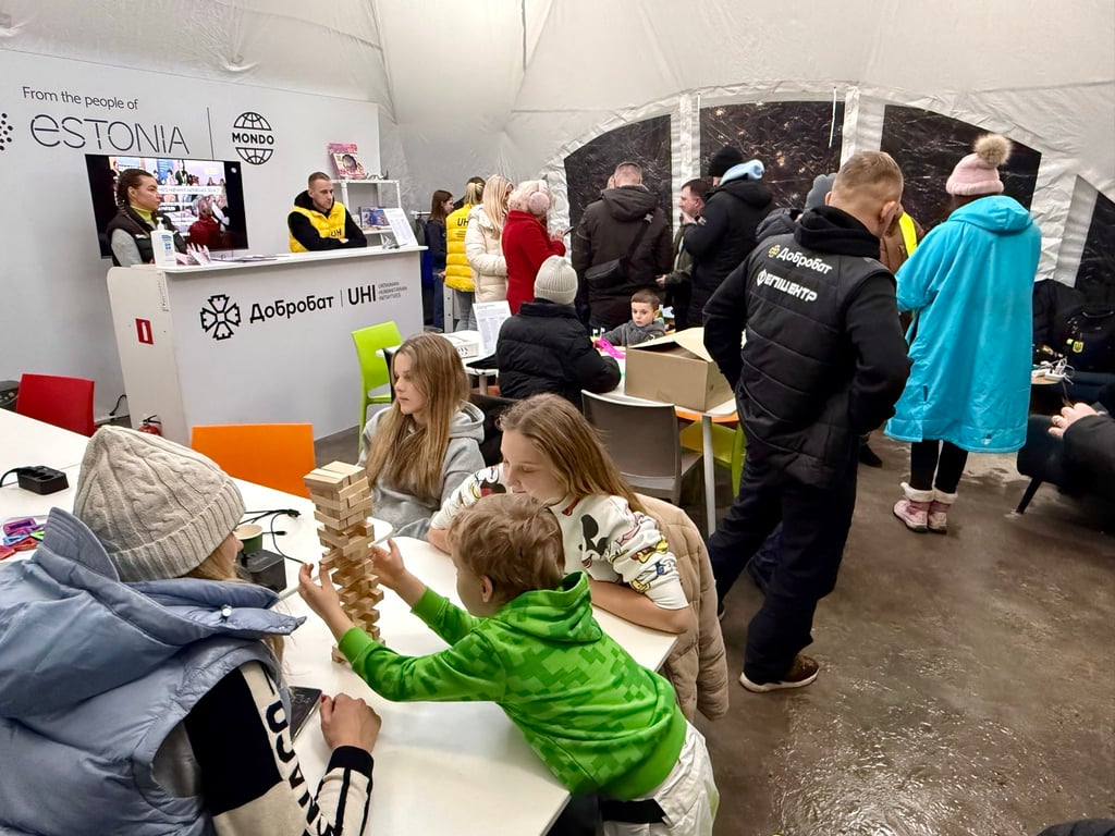 Пункт Непереможності у Києві, який відкрила Естонія