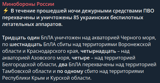 Звіт Міноборони РФ за 11 січня