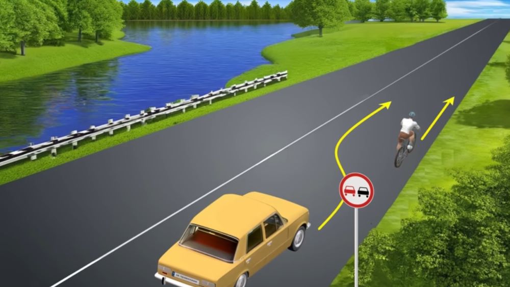 Быстрый тест по ПДД - может ли авто опередить велосипедиста - фото 1