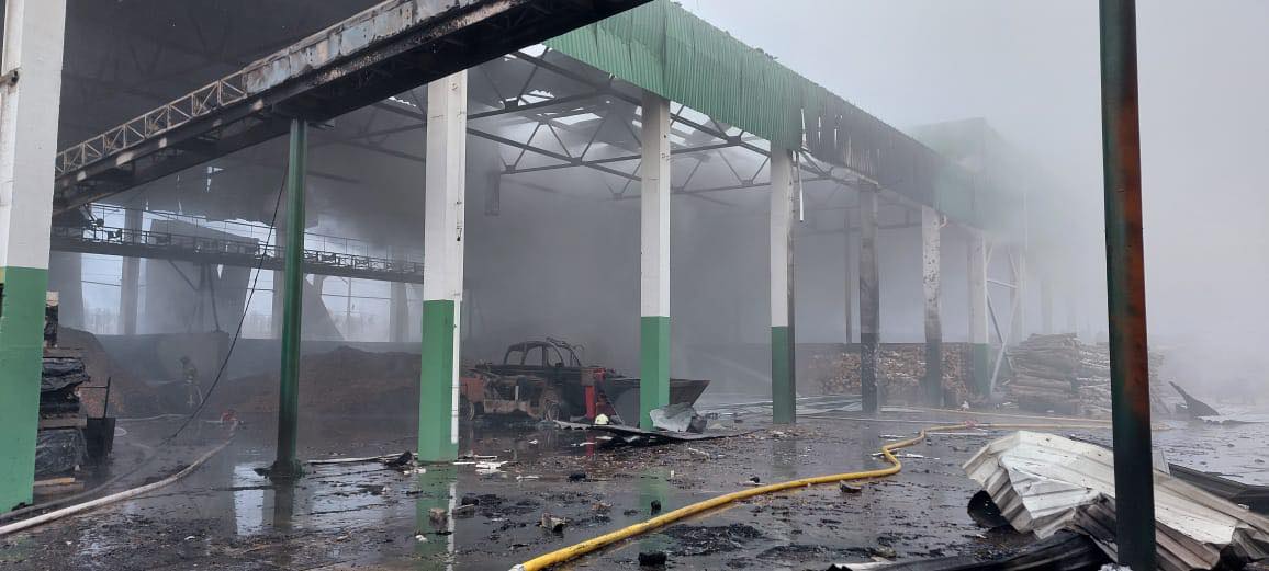 Російський удар по українській ТЕЦ