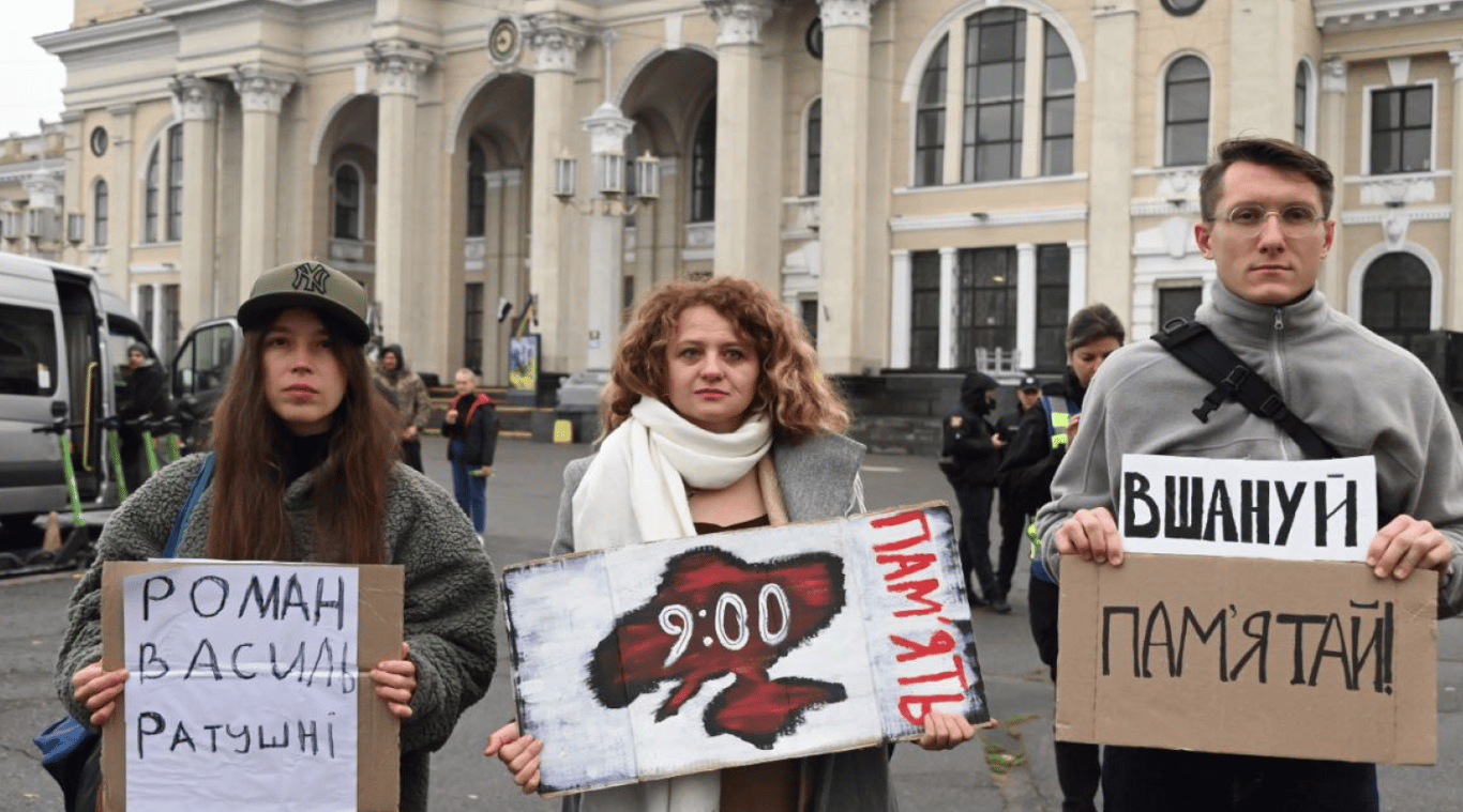 В Одесі вібулася акція "Хвилина мовчання"