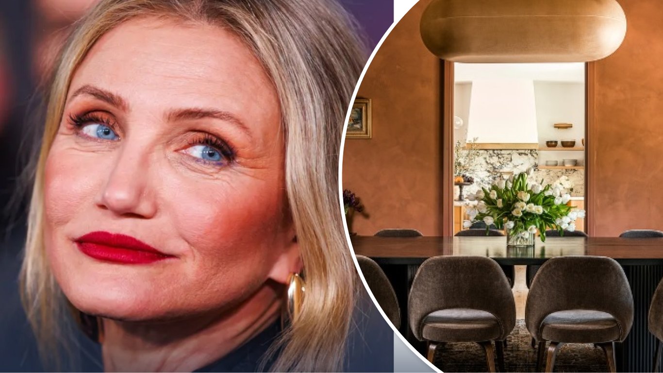 Вигнуті меблі перетворили вітальню Кемерон Діаз на шедевр (фото)