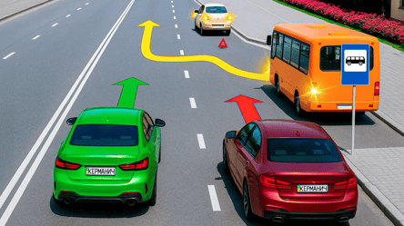 Тест ПДД — кто должен пропустить автобус - 285x160