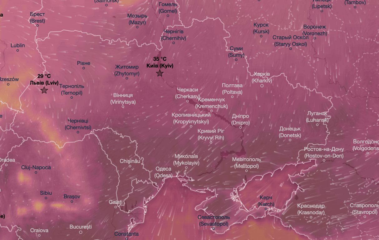 карта погоды